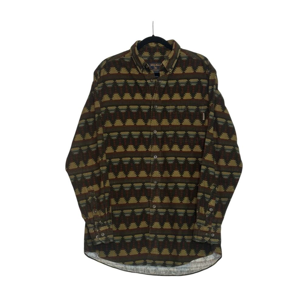Woolrich Vintage Aztec Southwest Blanket Style Shirt size Large